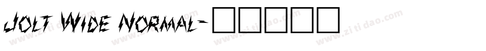 Jolt Wide Normal字体转换